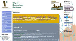 Desktop Screenshot of birminghamramblers.org.uk